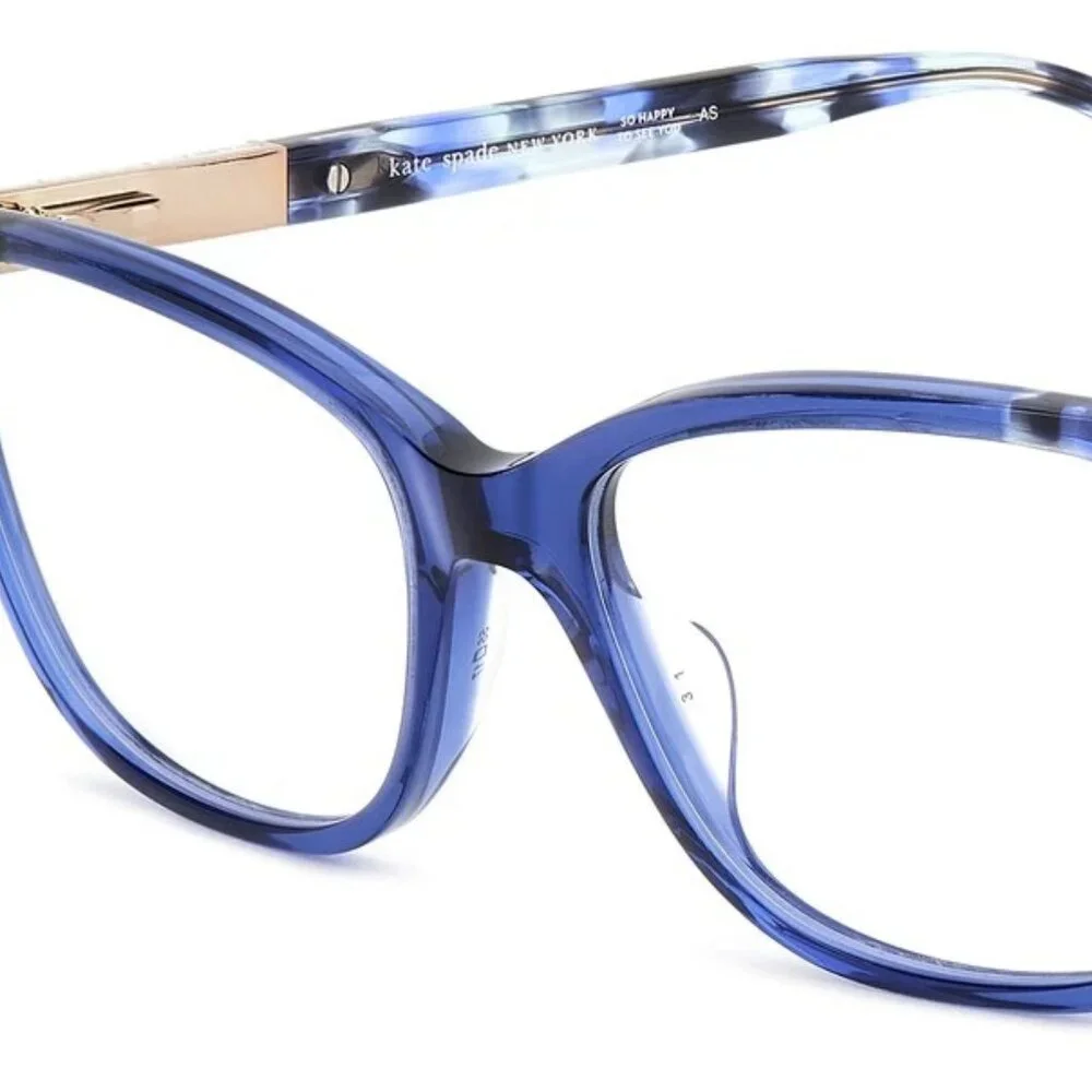 NEW KATE SPADE Amabella/G PJP Blue Eyeglasses Rectangle Frame 53 mm